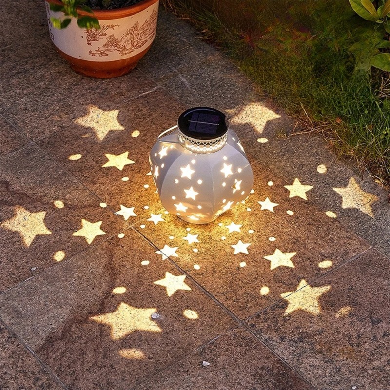 Outdoor Lighting Gazebo - Tuinsternprojectorlamp Hangende zonne-verlichting Buiten hangende zonnelantaarns