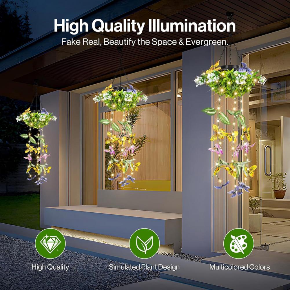 Dusk To Dawn Bulb - Buitenverlichting op zonne-energie Decoratieve patio-slingerlampen op