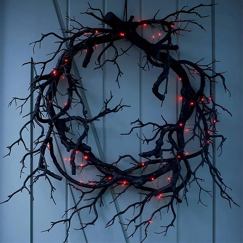 Outdoor Lighting Ideas For Party - Halloween Decoratie Krans Decoratie Voor Voordeur