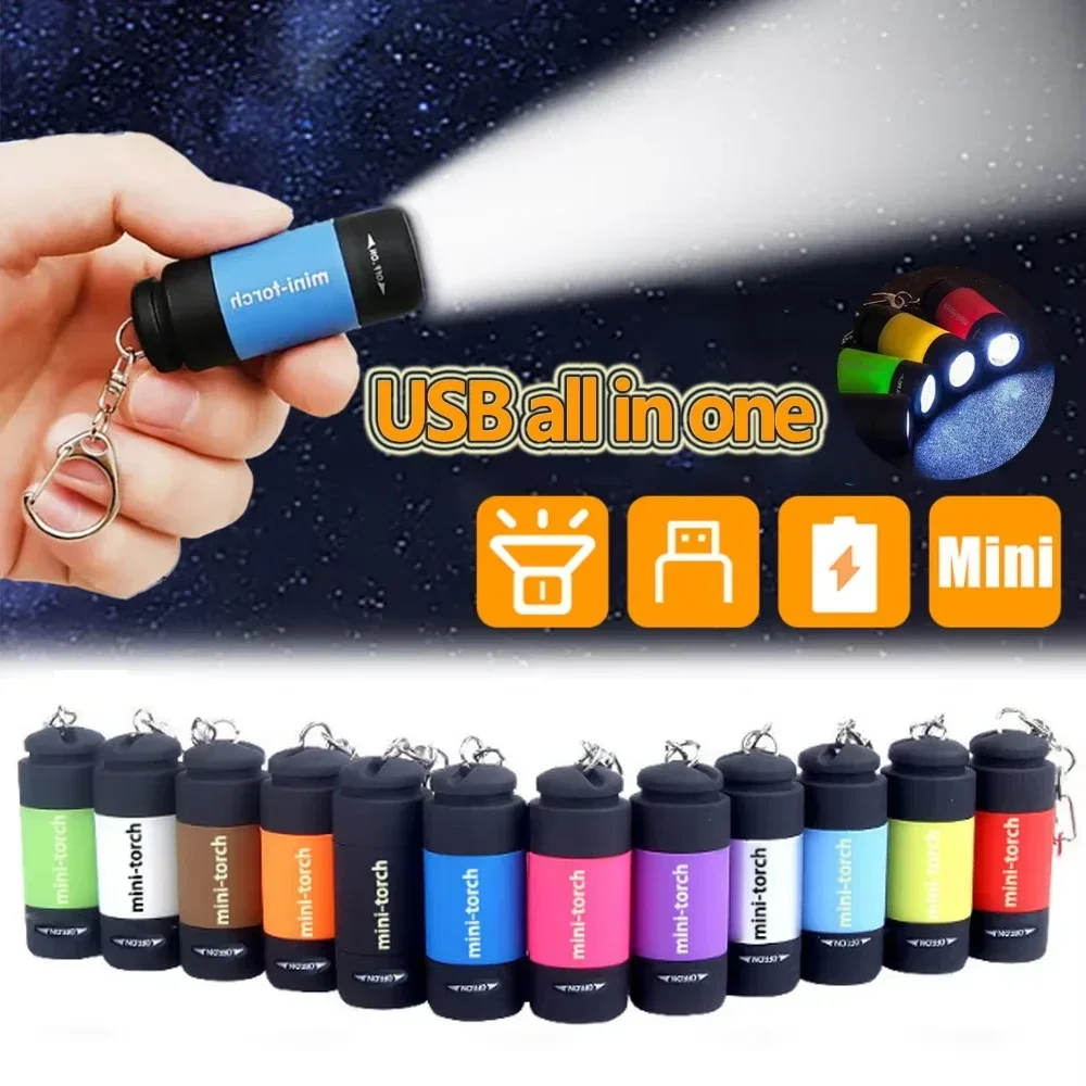 Outdoor Lighting Ideas For Party - USB-oplaadbare LED-zaklamp Multifunctionele sterke zaklamp met
