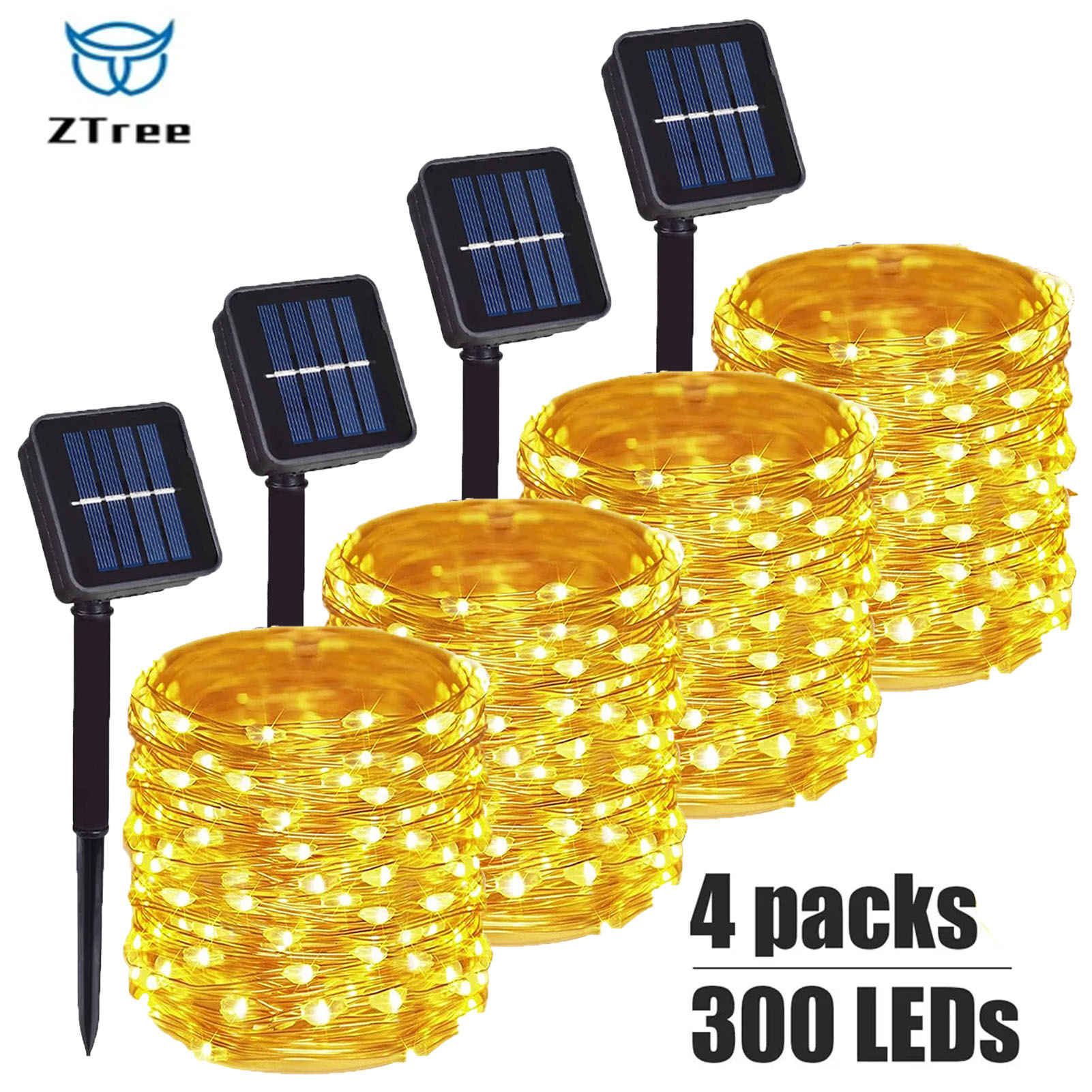 Solar Fairy String - 1 ~ 4 stuks zonne-lichtslingers buiten