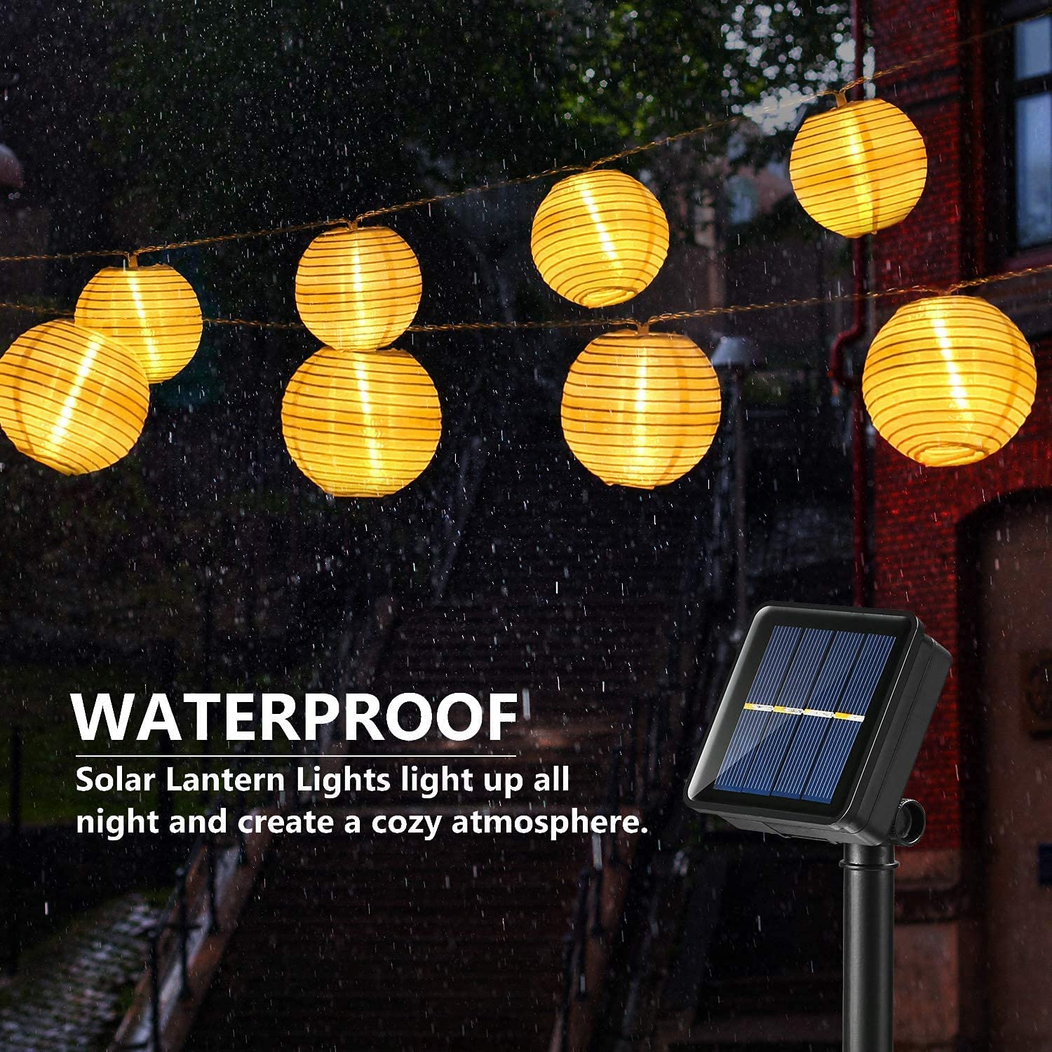 Waterdichte Lantaarn Solar Str - Outdoor Lighting Gazebo recensie en prijs