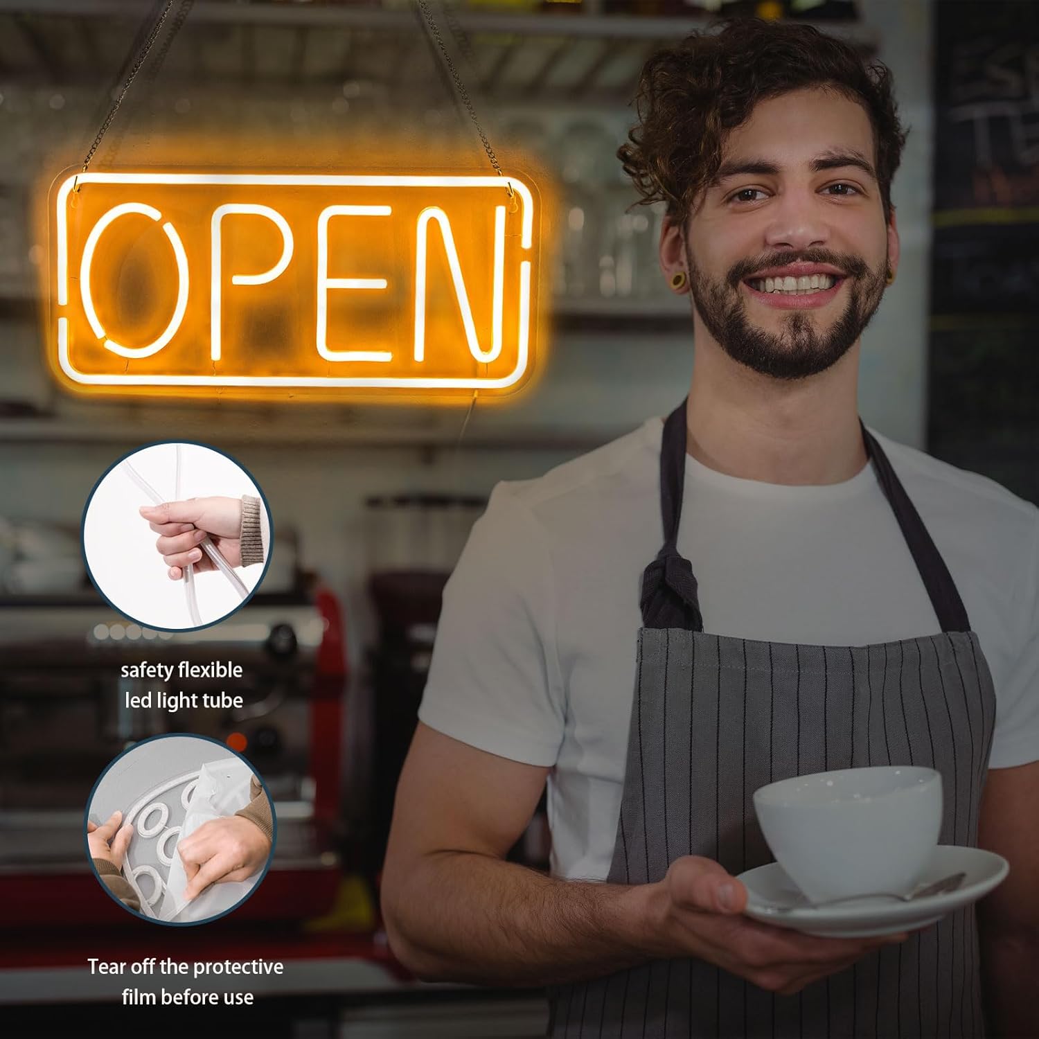 Open neonbord USB-aangedreven  - Outdoor Lighting Restaurant recensie en prijs