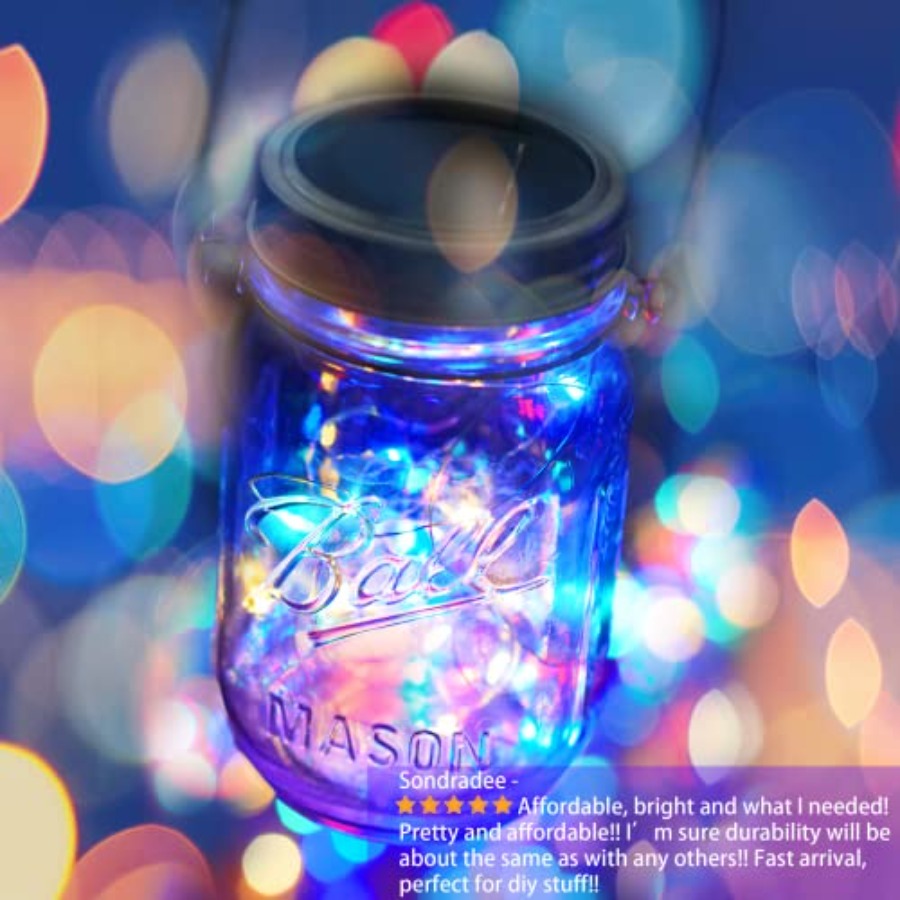 30 LED 10 Pakjes Mason Jar Lam - Solar Fairy String recensie en prijs