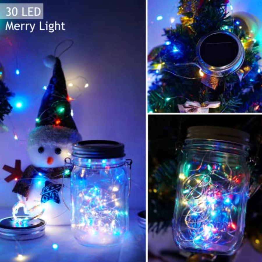30 LED 10 Pakjes Mason Jar Lam - Solar Fairy String recensie en prijs