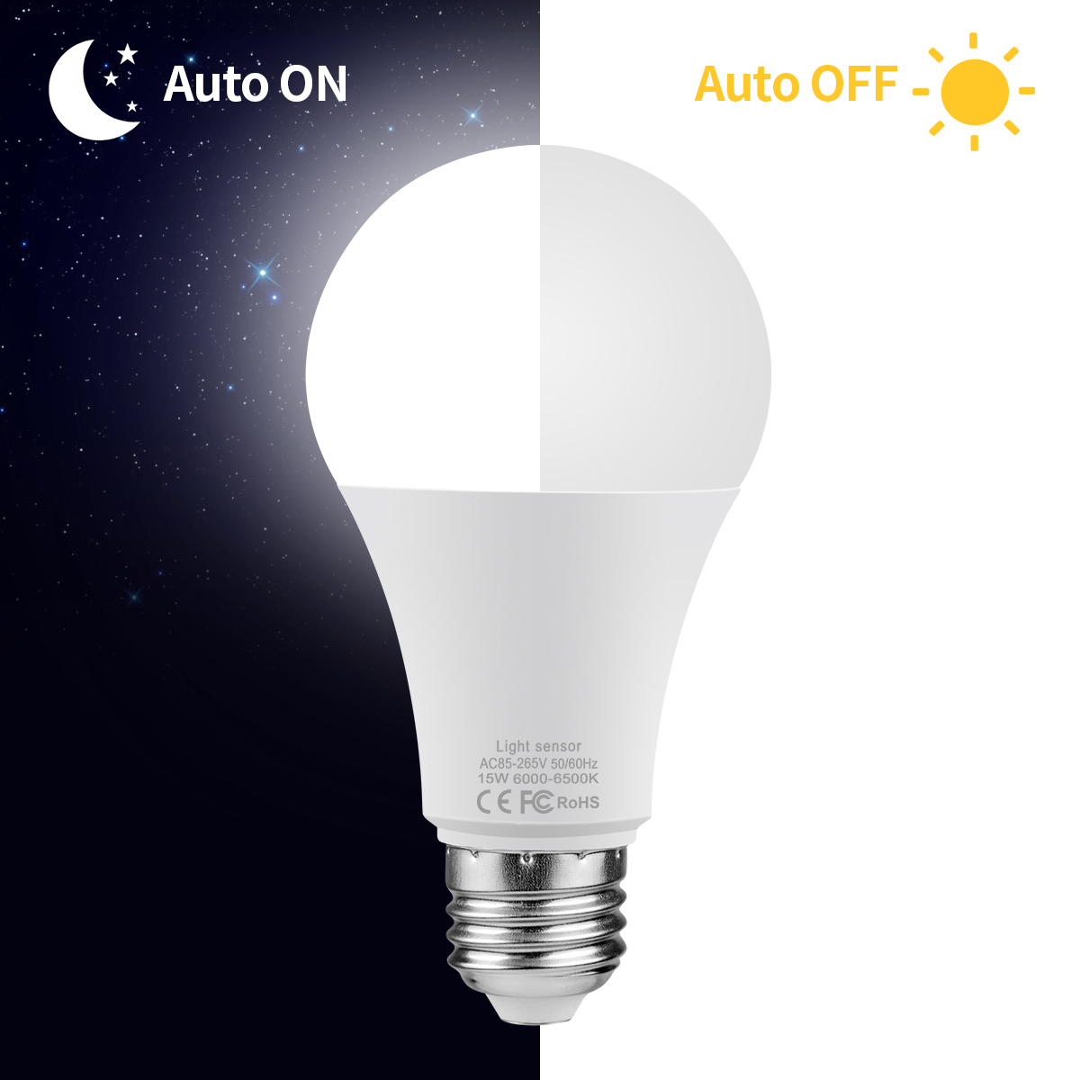 15W E27 LED Schemering tot Dag - Dusk To Dawn Bulb recensie en prijs
