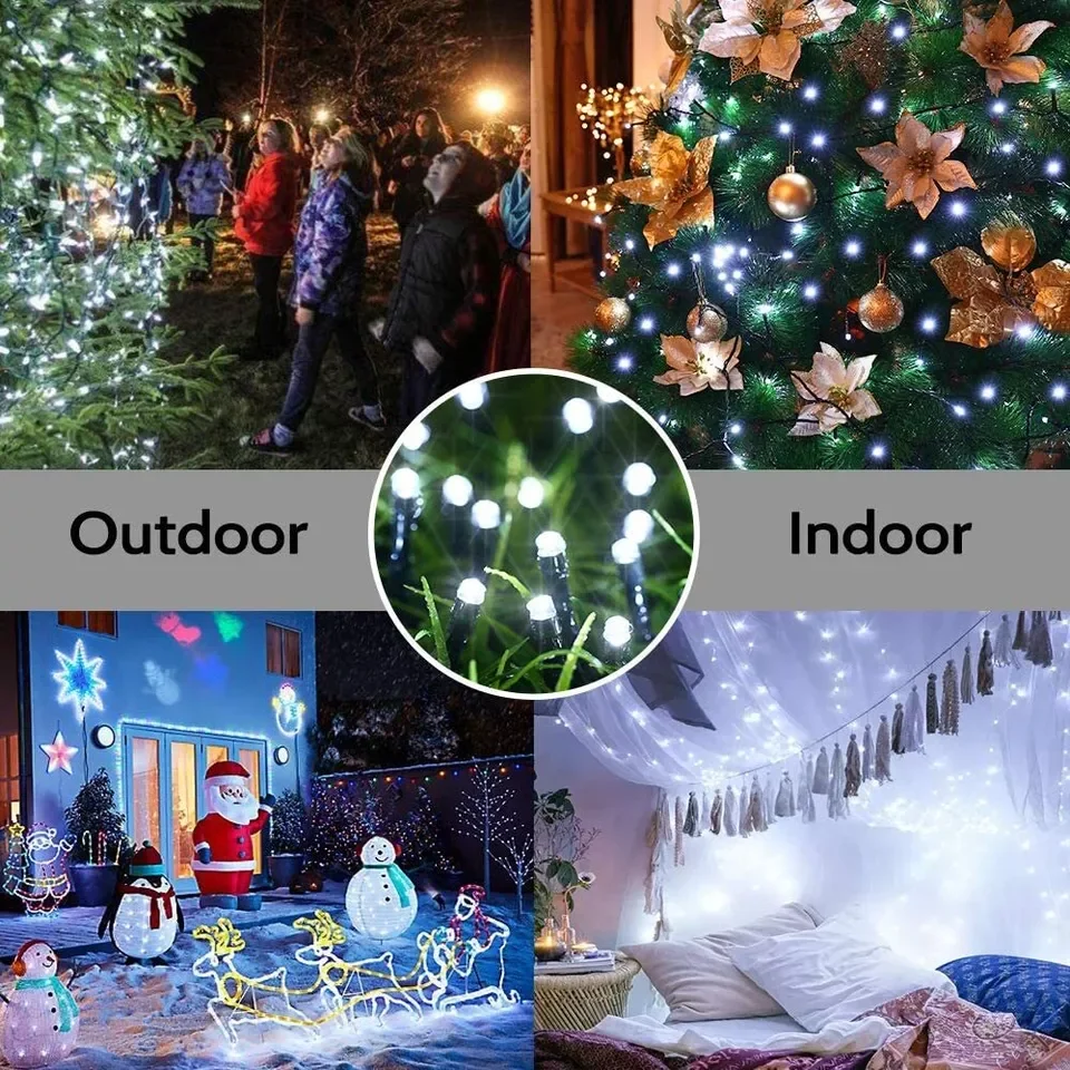 LED-zonnelichtsnoer 8 functies - Solar Fairy String recensie en prijs