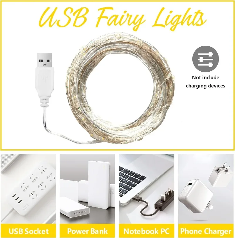 USB LED-lichtslingers Koper Zi - Outdoor Lighting Ideas For Party recensie en prijs