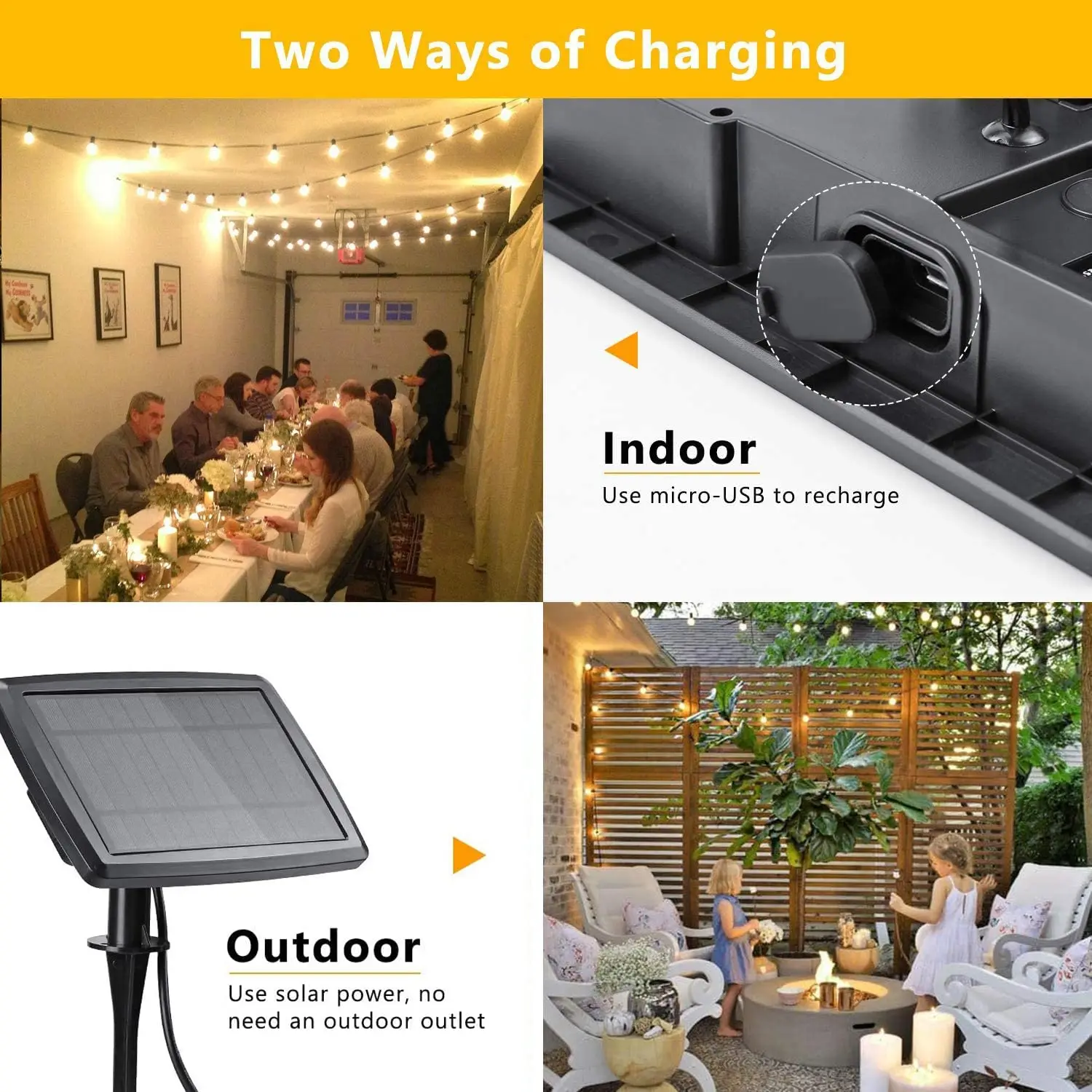 100/50/25ft zonne-energie led  - Solar Fairy String recensie en prijs