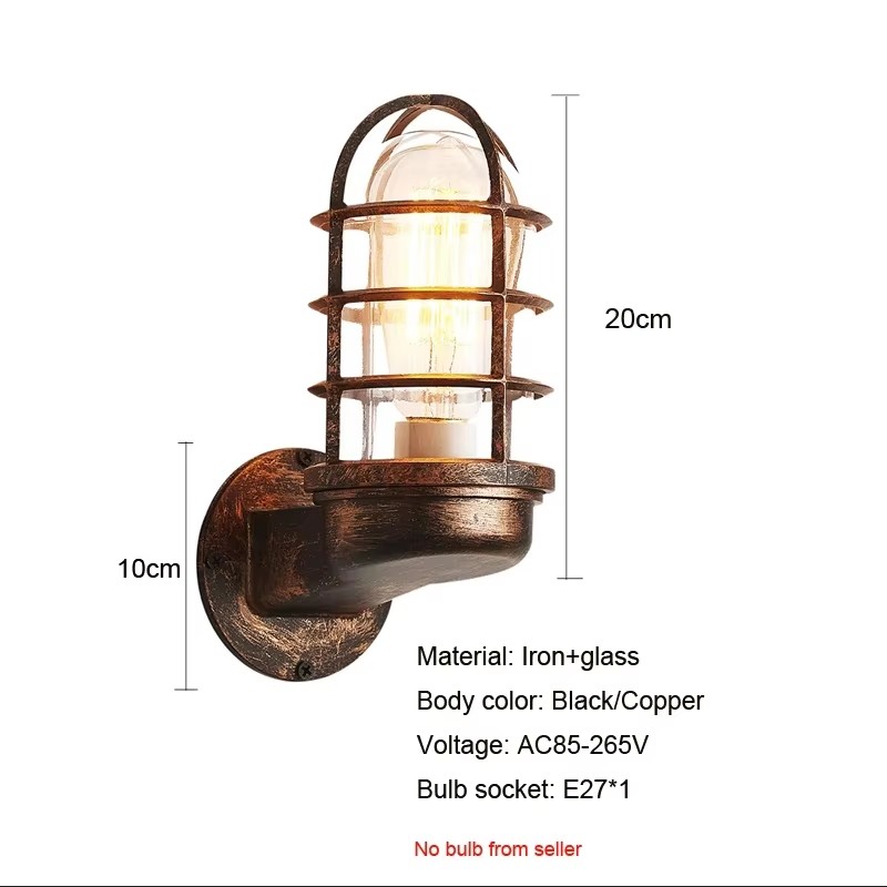 Vintage Loft Cage Industrie Wi - Outdoor Lighting Restaurant recensie en prijs